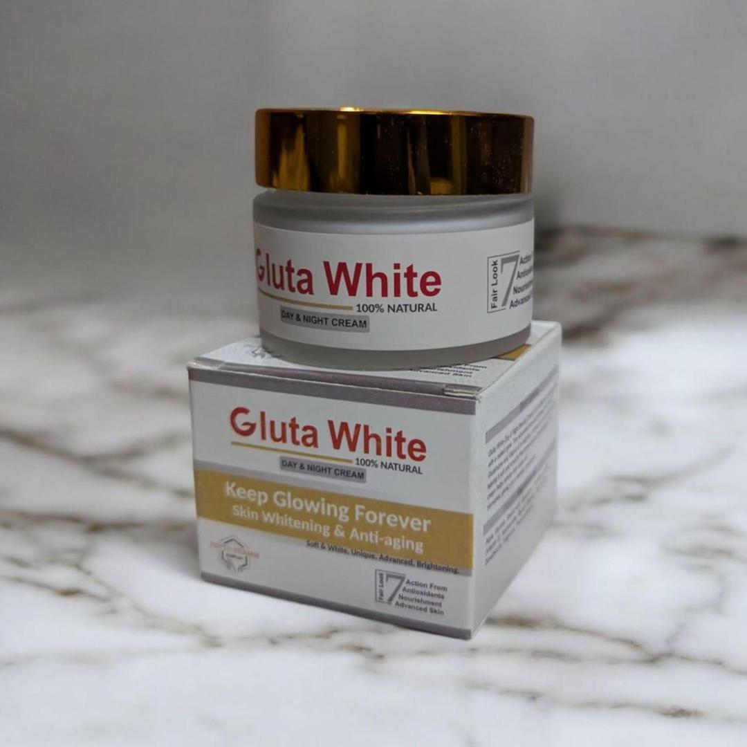 Gluta White Face Cream – 50ml | Whitening, Brightening & Anti-Aging for All Skin Types