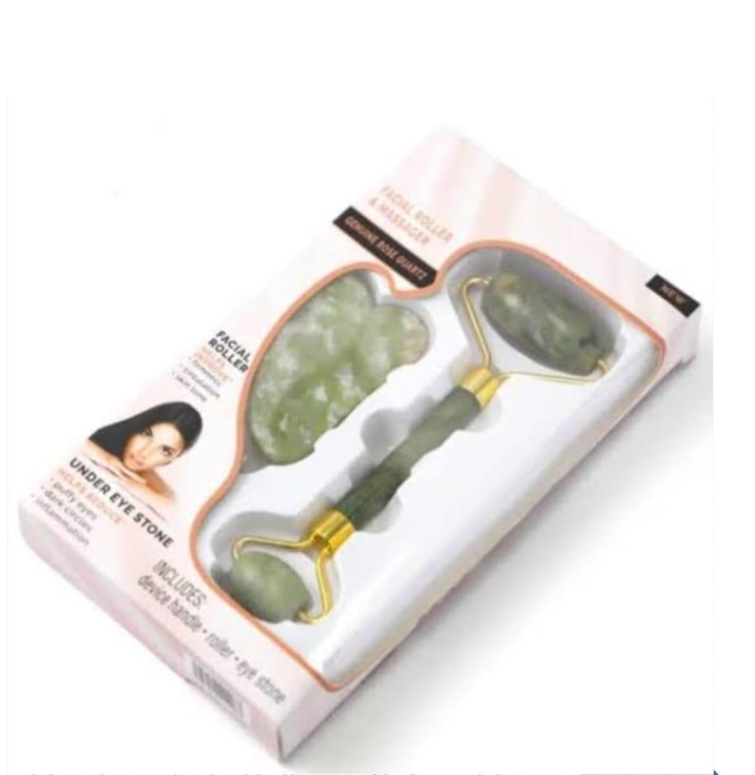 Waterproof Jade Roller & Gua Sha Set – Lymphatic Drainage & Anti-Aging